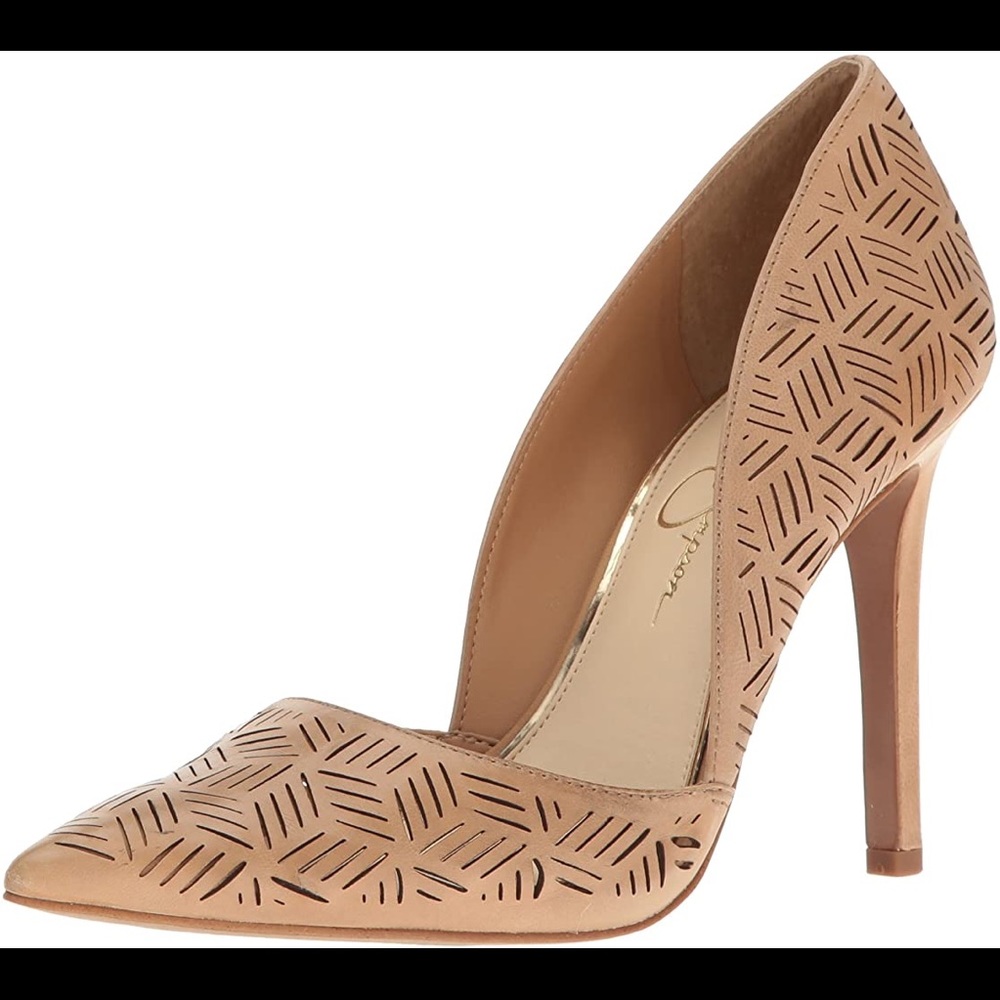 Jessica Simpson Charie Dress Pump Heels Sand Castle - Size 6M